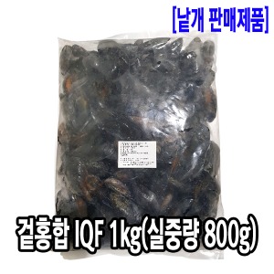 [3955-0유통가]IQF 겉홍합/국내가공 1kg(실중량 800g)